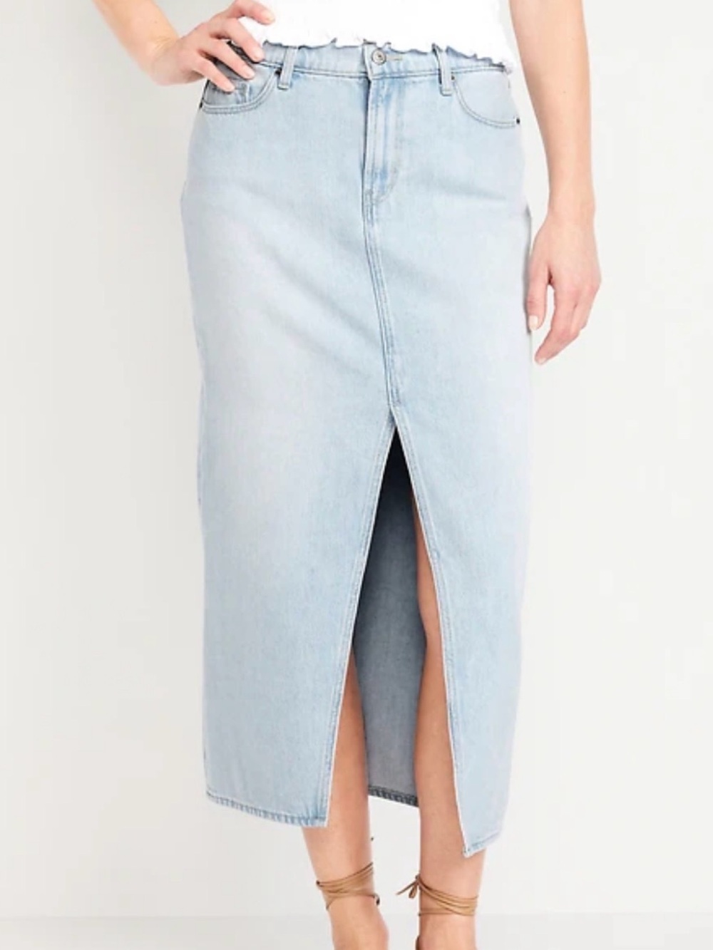 Universal Thread Light Blue High-Waist Denim Skirt